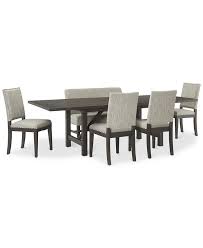 Maybe you would like to learn more about one of these? Furniture Parker Mocha Dining Furniture 6 Pc Set Table 4 Side Chairs Bench Created For Macy S Reviews Furniture Macy S