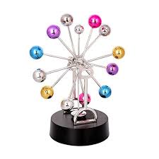 Perpetual motion is the motion of bodies that continues forever in an unperturbed system. Perpetual Motion Ornaments Electronic Color Ball Ferris Wheel Perpetual Motion Instrument Balance Pendulum Office Decoration Or Children Balance Ball Toy Buy Online In Botswana At Botswana Desertcart Com Productid 61627722