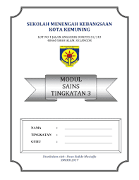 Modul Sains Tingkatan 3 Fill Online Printable Fillable Blank Pdffiller