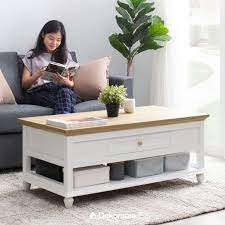 Konsep minimalis model kaki retro terbaru yang sedang trend pada tauh 2021 ini merupakan desain yang tertanam pada meja ini. Jual Dekoruma Kanou Meja Tamu Minimalis Dengan Rak Dan Laci Putih Dari Kayu Olahan Coffee Table Murah Mei 2021 Blibli