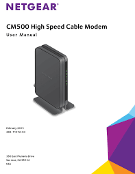 Netgear Cm500 User Manual Pdf Download Manualslib