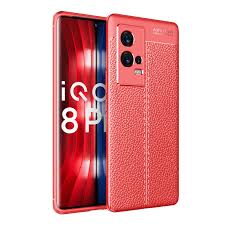 For vivo iQOO 8 Pro Litchi Texture TPU ...