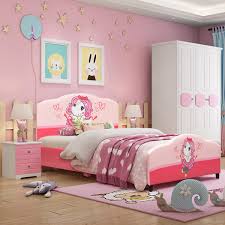 Rather than piecing your kid or teen's room together with individual furnishings, you can outfit the entire space in one go using complete bedroom sets. Costway Kids Children Upholstered Platform Toddler Bed Bedroom Furniture Girl Pattern Walmart Com Walmart Com