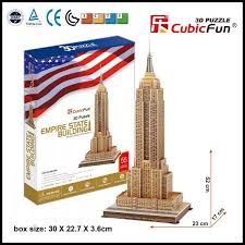The empire state building puzzle can be assembled without scissors or glue! Empire State Building 3d Models Famous Buildings Shantou Cubicfun Toys Industrial Co Lt Ecplaza Net