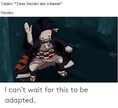 Kids pick up on the platform rather quickly. Tanjiro Turns Nezuko Into A Human Nezuko I Can T Wait For This To Be Adapted Anime Meme On Me Me