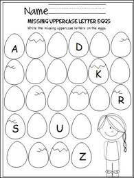 Easter Egg Missing Uppercase Letters Madebyteachers Easter Preschool Easter Classroom Easter Kindergarten