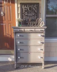 Antique Empire Style Dresser Painted In Light Gray Chalk Paint Distressed And Sealed In Clear Wax Pret Furniture Diy Refinishing Furniture Furniture Projects