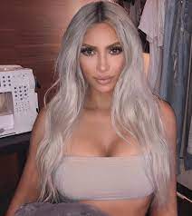 ɛʂɬཞɛɩɩa Kim Kardashian Hair Platinum Blonde Hair Silver Blonde Hair