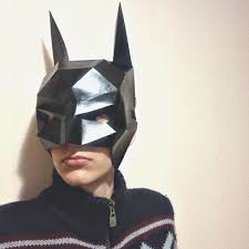 Armored Batman Helmet Printable Template Cosplay Dawn Of Etsy Batman Mask Batgirl Cosplay Batman