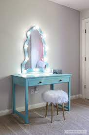 Installing lights around a mirror can be tricky for some. How To Build A Diy Makeup Vanity With Lights Desk With Drawers