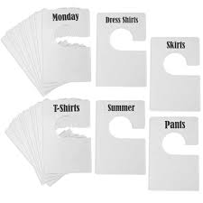Clothing rack dividers with sizes. Amazon Com Tragoods 20 Pack White Clothing Rack Size Dividers Plus 60 Labels 1 Inch And 40 Large Blank Labels Large Rectangular Clothing Closet Dividers Pearl White Home Kitchen