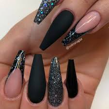 Coscelia acrylic powder glitter nail art kit. Ballerina Nails Black Nails Acrylic Nails Glitter Nails Ballerina Acrylic Nails Ballerina Nails Designs Glitter Nails Acrylic