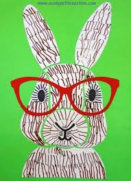 Dessiner Un Lapin Graphisme Modeles Et Gabarits Dessin Lapin Coloriage Lapin Projets Creatifs Pour Enfants