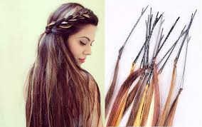 The lighter strands are arranged especially at the outer strands of the head. Prime Streaks Hair Color Highlights Extension Hair Streak Extension Pins For Women Girls And Kids Wedding Party And Casual Use 12 Pcs Pack Of 1 Amazon In Beauty