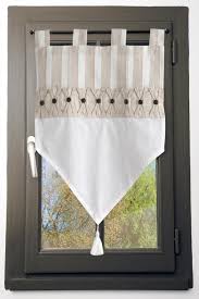 Rideau Brise Bise 100 Coton Lin 45x60 Aplhonsine Rideaux Brise Bise Rideaux Voilage