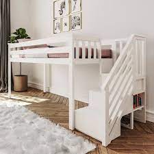 kittitas twin low loft bed with staircase low loft beds loft beds for teens loft bed frame
