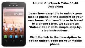 Your phone will always be unlocked even . Unlock Alcatel Tribe 30 40 3040a 3040g 3040x Network Key Youtube