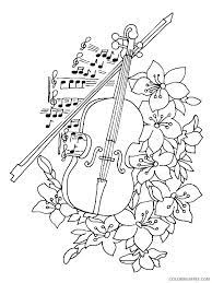 Now you can color your own juleez art and create a collection that is your signature colors. Music Coloring Pages Violin With Flowers Coloring4free Coloring4free Com