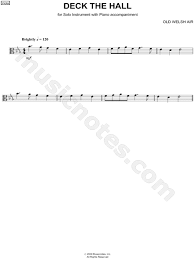 Deck The Halls Viola Piano By Old Welsh Air Sheet Music Collection Solo Accompaniment Print Play Sku Cl0007072