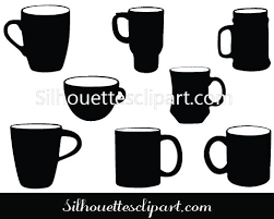 Coffee Mug Silhouette Vector Download Free Silhouette Vector Mugs Menu Card Design