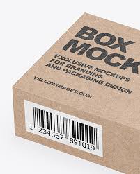 Kraft Box Mockup In Box Mockups On Yellow Images Object Mockups