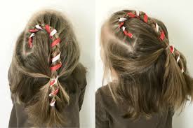 Short hair is easy and quick to style, it feels really comfy and so on. Candy Cane Hairstyle For Short Or Long Hair 12 Braids Of Christmas Youtube