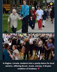 High school hosts annual dance for senior citizens