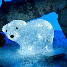 Lunartec Acrylfigur Eisbar Leuchtender Acryl Eisbar Klaas Mit 20 Leds Leuchtfiguren Fur Weihnachten Weihna Deko Kaufen Weihnachtsdeko Hauseingang Eisbar