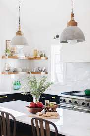 Dane Concrete Dome Pendant Light With Wood Ca At Houzz Com Farmhouse Kitchen Decor Kitchen Table Lighting Interior Design Kitchen