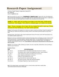 Viewing note taking as the mere production of words and sentences fails to acknowledge where the actual work happens. Research Paper Assignment Freshman English Research Assignment Spring 2016 Mrs Mcmurray