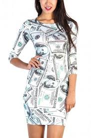 Money Print Dress Dresses Print Dress Clothes