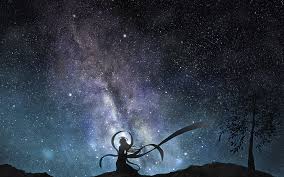 Night sky anime couple background. Anime Stars Wallpapers Top Free Anime Stars Backgrounds Wallpaperaccess