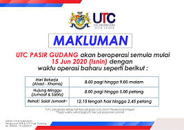 Singapore time (sgt), utc +8. Waktu Operasi Baharu Kpb Utc Pasir Gudang Official Portal Of Pasir Gudang City Council Mbpg