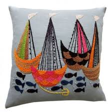 Nautical Embroidery Ortuler Kanavice Kirlent