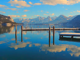 Wolfgangsee In Der Region Salzkammergut Im Salzburger Land Im Ort St Gilgen Winter 3 Feb 2015 Wolfgangsee Salzkammergut Salzburger Land