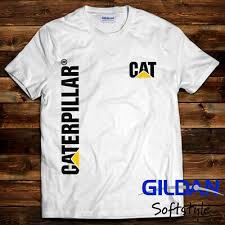 New Caterpillar Cat Mens Cotton Comfort White T Shirt Usa Size Ebay