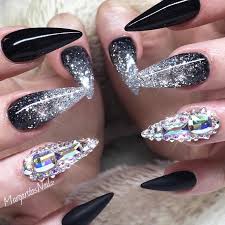 We did not find results for: 33 Black Glitter Nails Designs That Are More Glam Than Goth Black Nails With Glitter Black Stiletto Nails Silver Nails