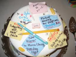 My Retirement Cake Decorated With Fondant Post It Notes All Around Top And Sides My Daughter Pe Retirement Cakes Retirement Cake Decorations Farewell Cake