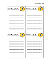 Personalize yours, then add one of our stationery boxes for the perfect finishing touch. From The Desk Of Template Word Verat