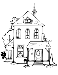 Printable coloring halloween haunted house coloring pages. Haunted House Coloring Pages 60 Images Free Printable