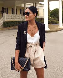 Black And White Shorts Outfit Dress Shorts For Work Dressy Shorts Outfits Short Outfits Classy Shorts Outfits