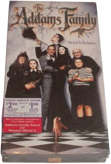 Amazon.com: The Addams Family [VHS] : Anjelica Huston, Raul Julia,  Christopher Lloyd, Christina Ricci: Movies & TV