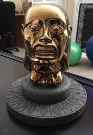 I've always wondered if paul freeman unintentionally consumed a fly in this scene in raiders of the lost ark ? Indiana Jones Raiders Of The Lost Ark Fertility Gold Idol Life Size Prop Replica 1809349426