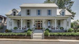 The Exterior House With Porch Modern Farmhouse Southern Cottage