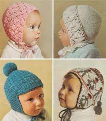 Babies Fair Isle Folk Style Helmet Hat Bonnet Knitting Etsy Baby Hats Knitting Baby Knitting Vintage Knitting Patterns