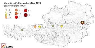 Es sei von der bevölkerung deutlich verspürt. Erdbeben Im Marz 2021 Zamg