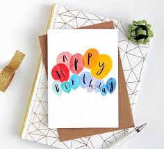 Happy Birthday Card Balloon Card Birthday Card For Any Age Etsy In 2021 Happy Birthday Cards Handmade Happy Birthday Cards Diy Birthday Card Drawing
