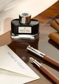 With Its Glossy Screw Top Embellished With The Graf Von Faber Castell Coat Of Arms And Lettering The Fountain Pen Ink Fountain Pens Calligraphy Fountain Pen