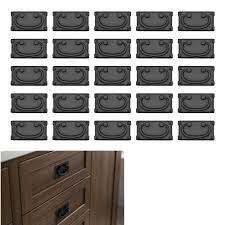 25 Pack Matte Flat Black Cabinet Hardware Kitchen Bath Cupboard Door Drawer Pull Square Mission Style 3 Hole Center Black Cabinet Hardware Kitchen Cabinet Hardware Cabinet Hardware