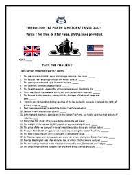 This conflict, known as the space race, saw the emergence of scientific discoveries and new technologies. The Boston Tea Party A History Trivia Quiz Tpt